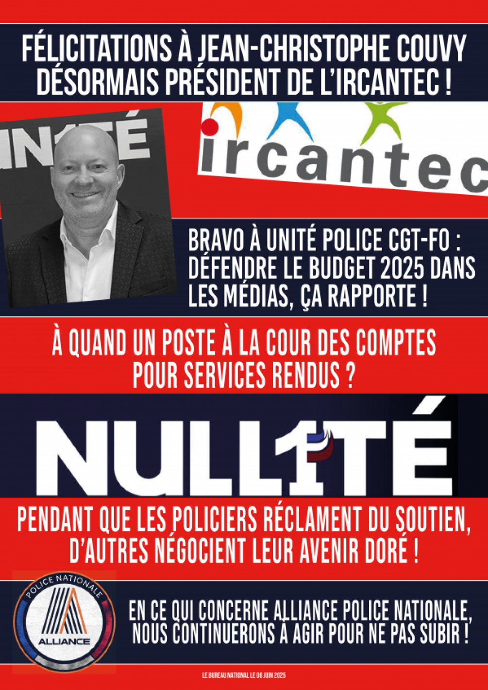 Félicitations à Jean-Christophe Couvy désormais président de l’Ircantec !