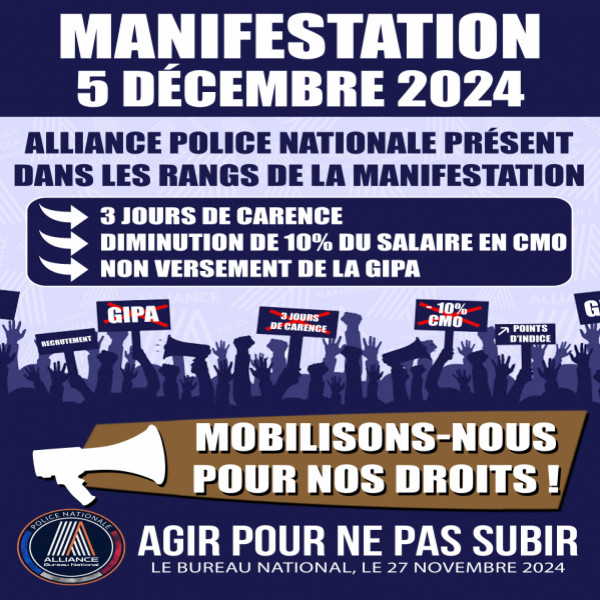 MANIFESTATION DU 5 DECEMBRE 2024